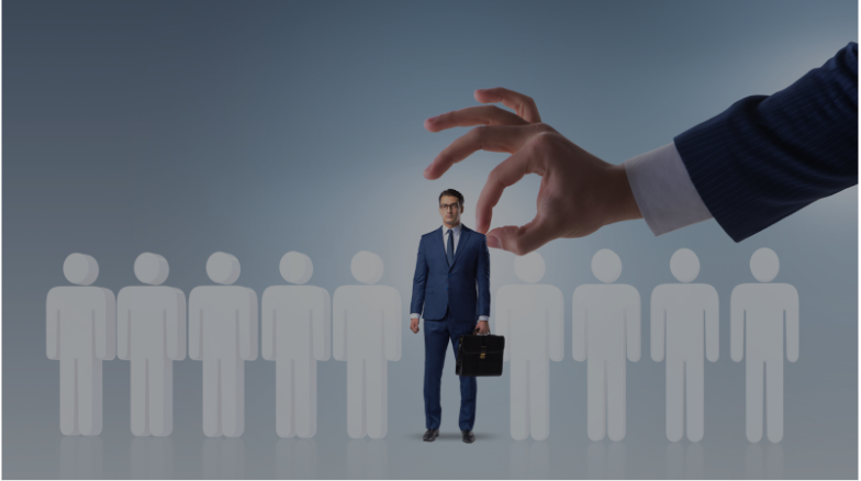 A suited individual addresses a group about hiring a digital marketing agency for website design services.